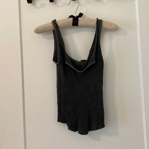 Free people, raw edge tank